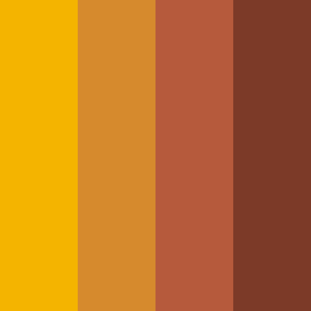 Download warm orange brown color palette PNG image (square)