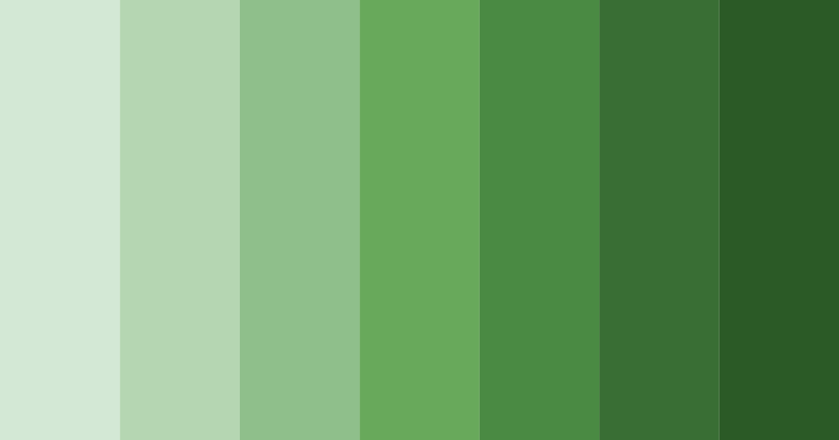 Download mossy green shades color palette PNG image (landscape)