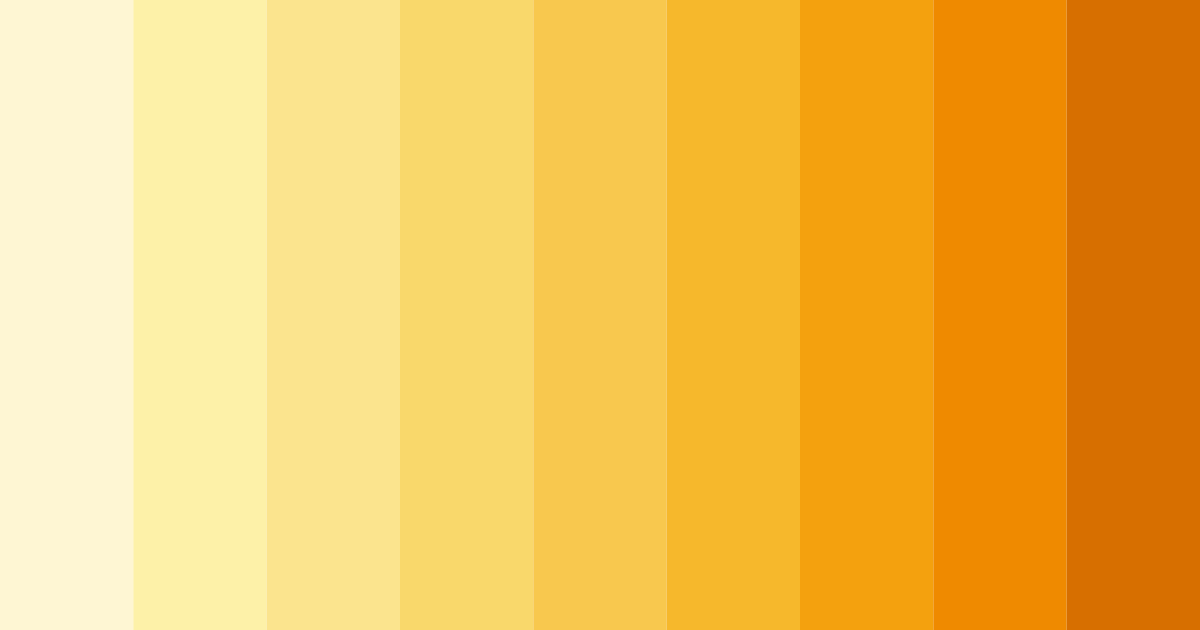 Download sunshine serenade color palette PNG image (landscape)