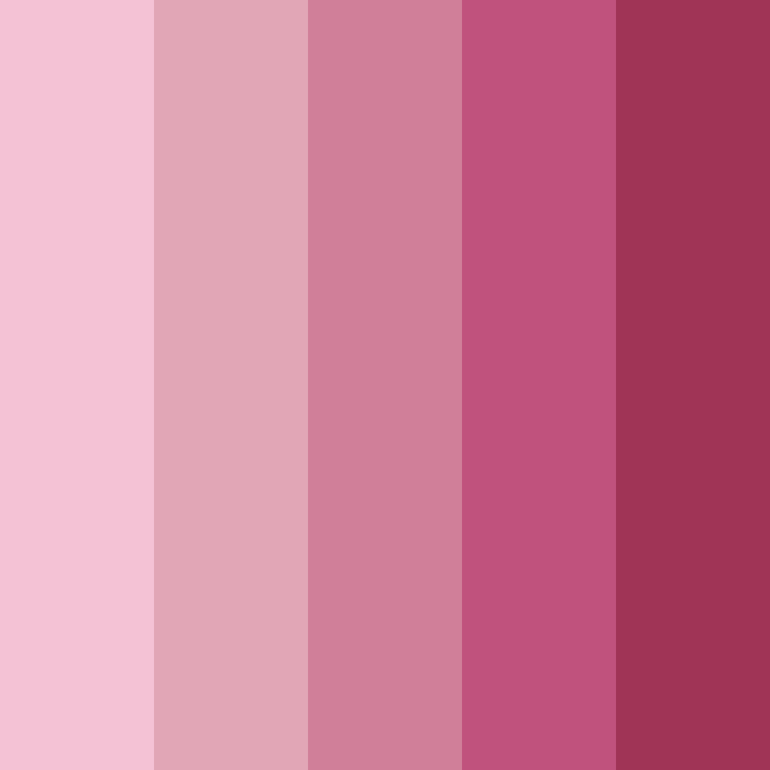Download blushing bouquets color palette PNG image (square)