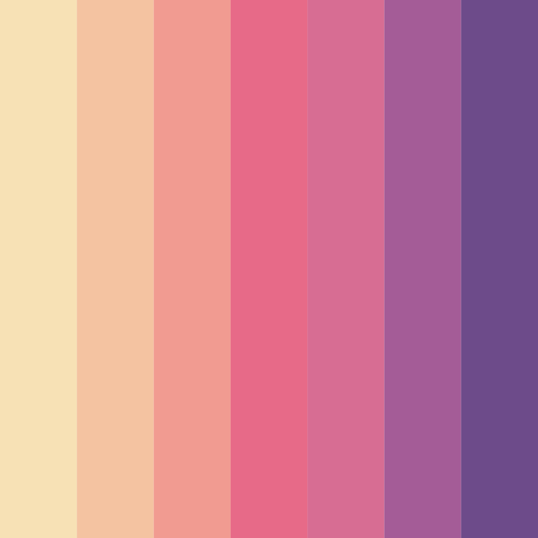 Download blush blossom dreams color palette PNG image (square)