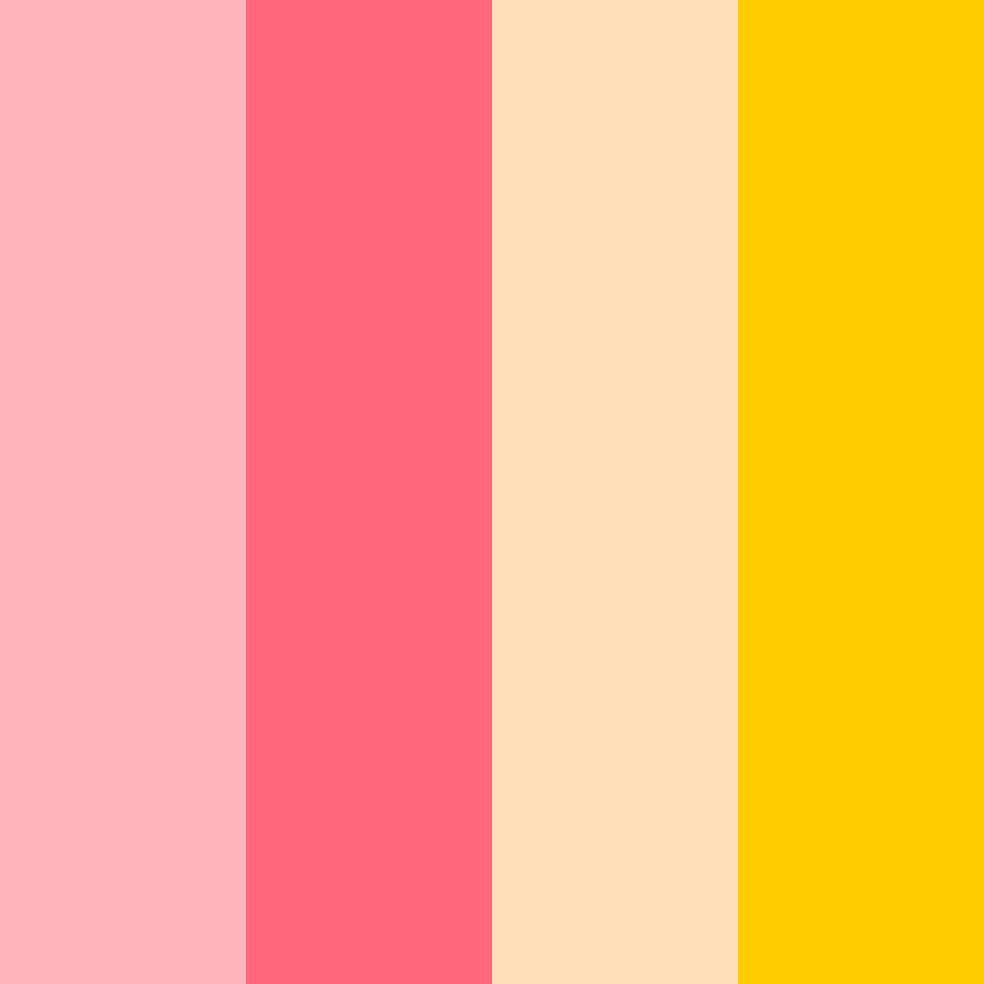 Download shades of pink color palette PNG image (square)
