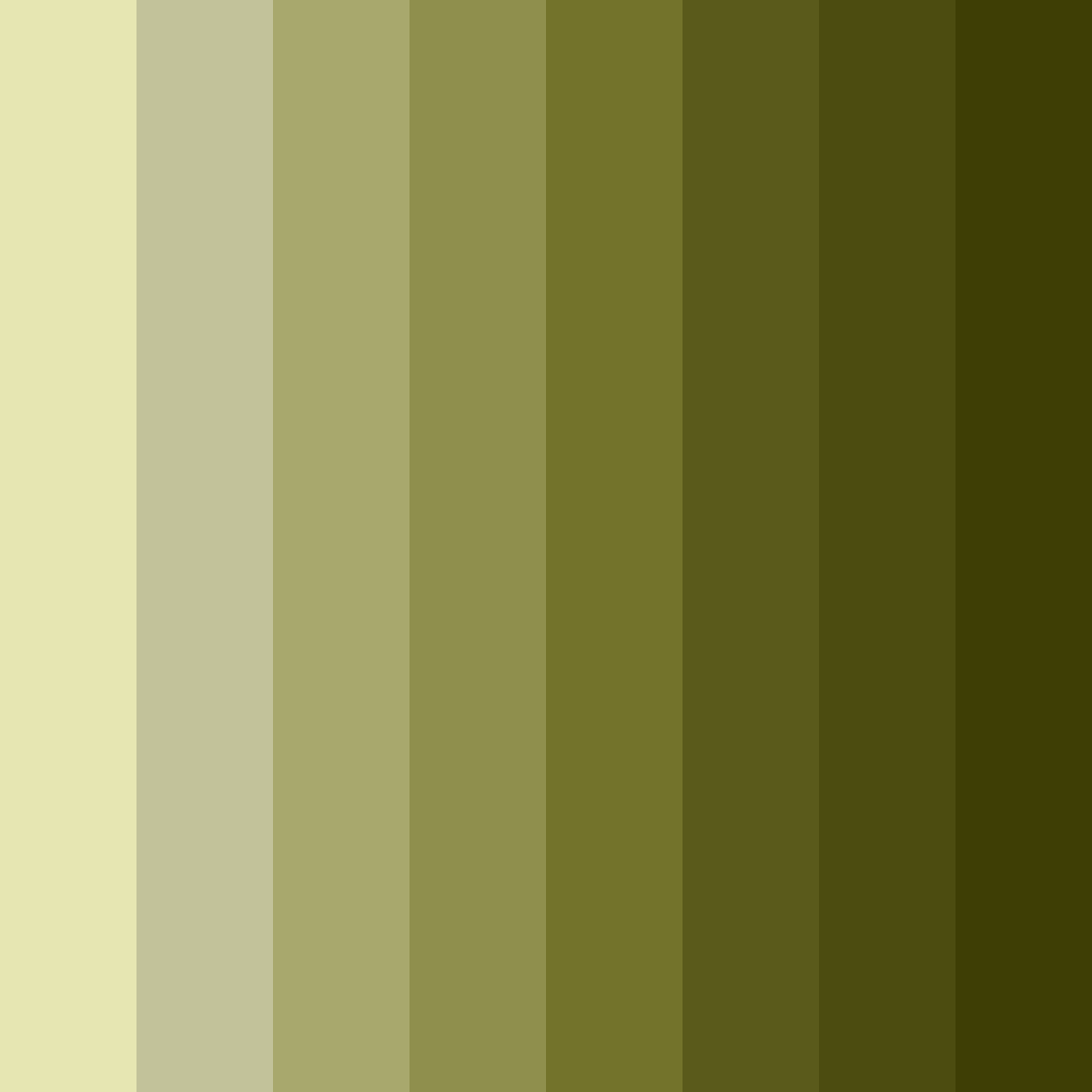 Download olive shades color palette PNG image (square)