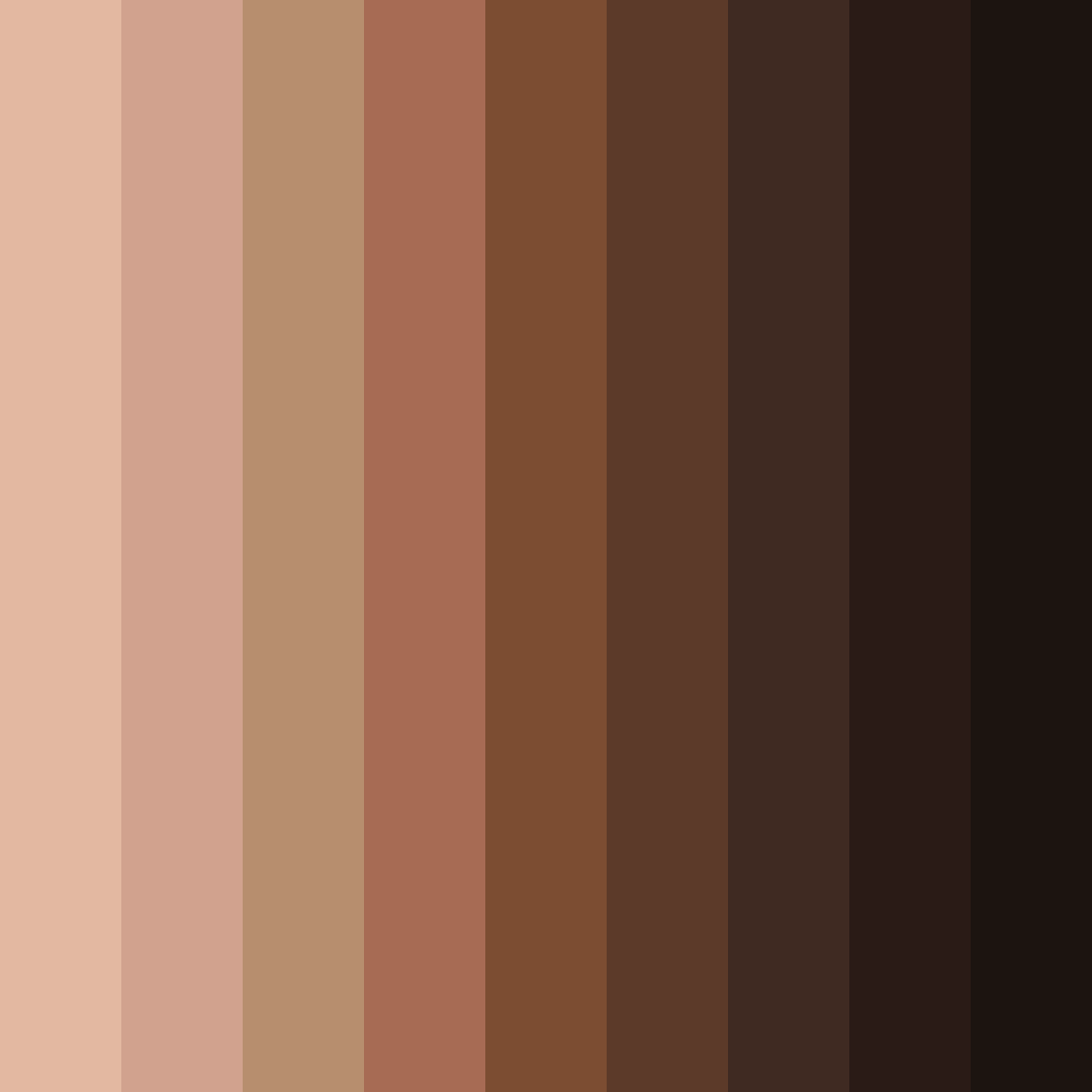 Download brown sugar color palette PNG image (square)