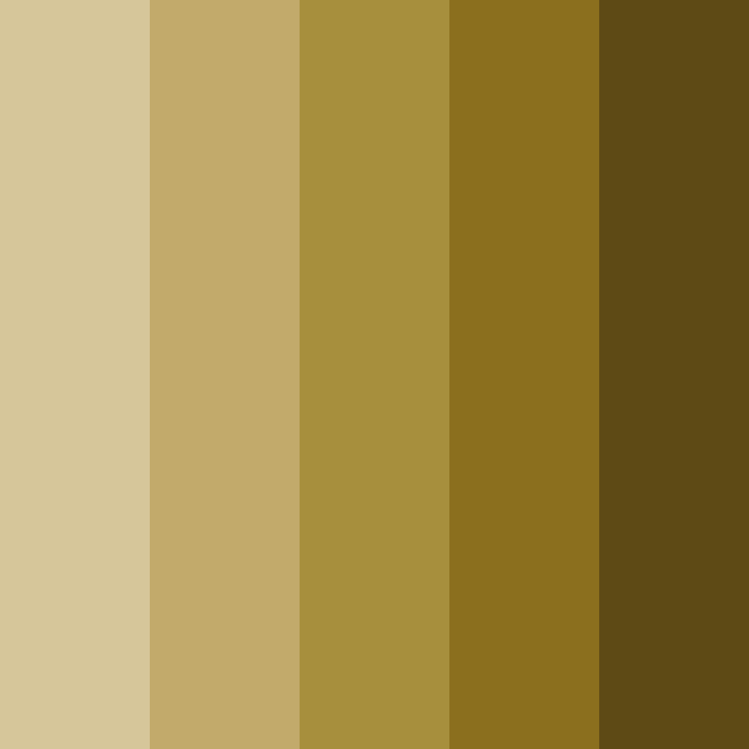 Download shades of gold color palette PNG image (square)