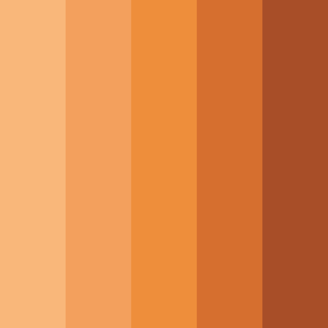 Download amber sunset color palette PNG image (square)