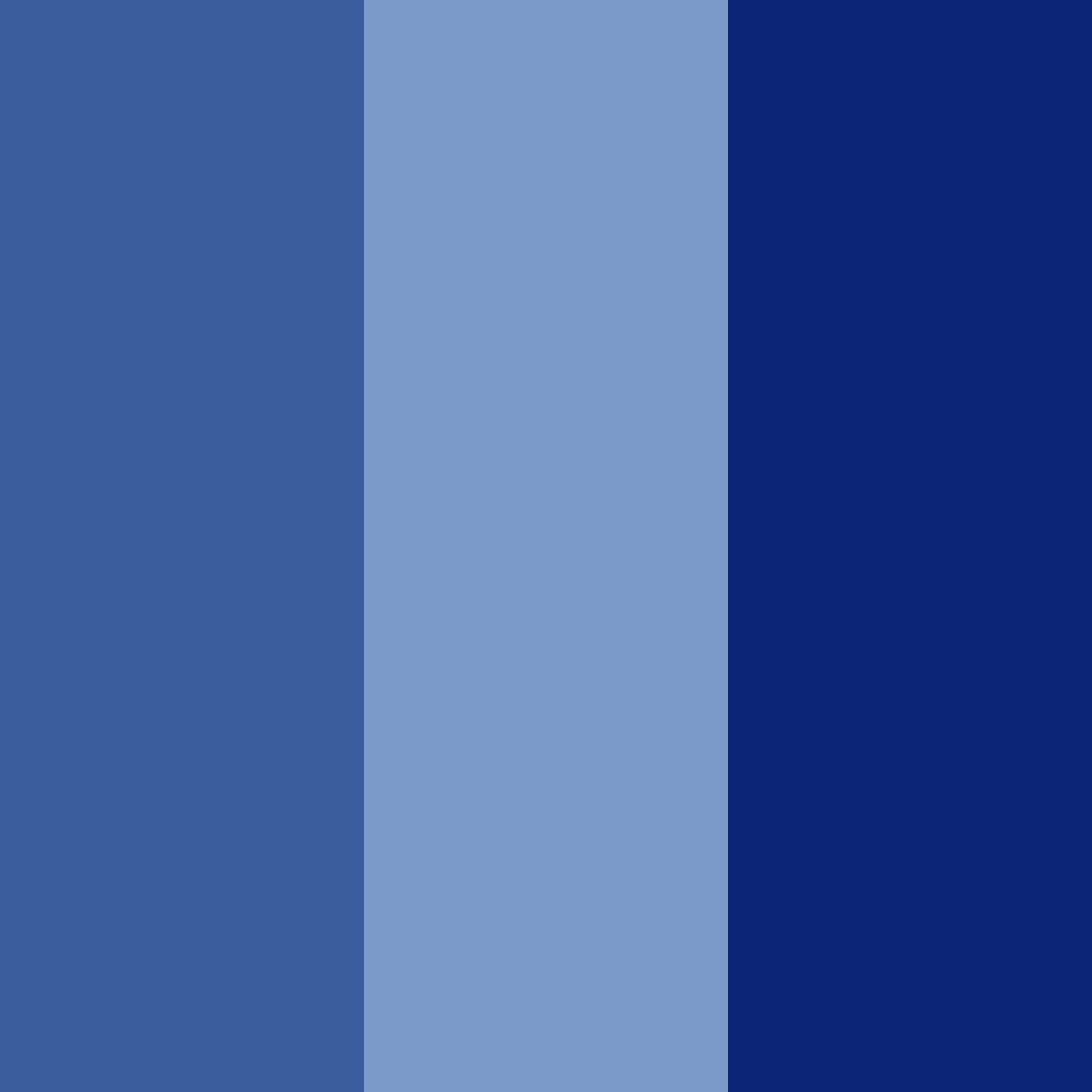 Download deep blue serenity color palette PNG image (square)