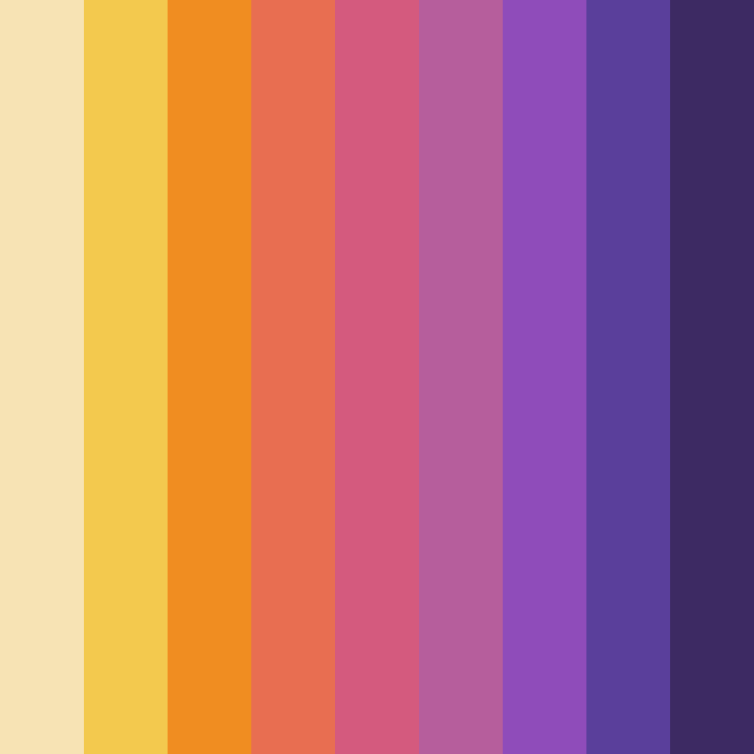 Download vibrant purple color palette PNG image (square)