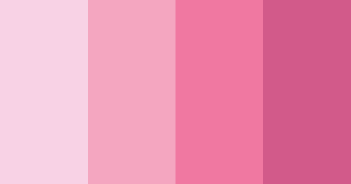 Download pastel pink color palette PNG image (landscape)