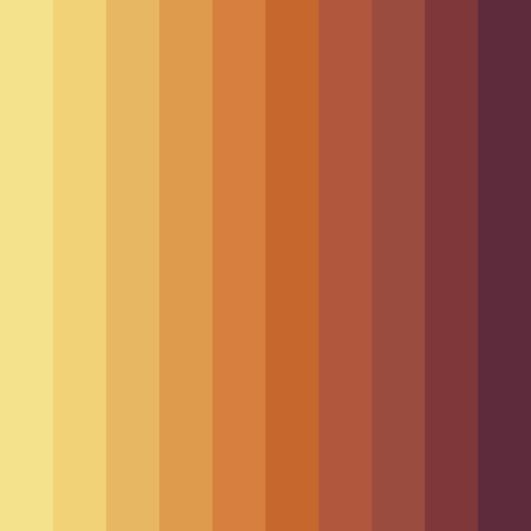 Download autumn ember glow color palette PNG image (square)