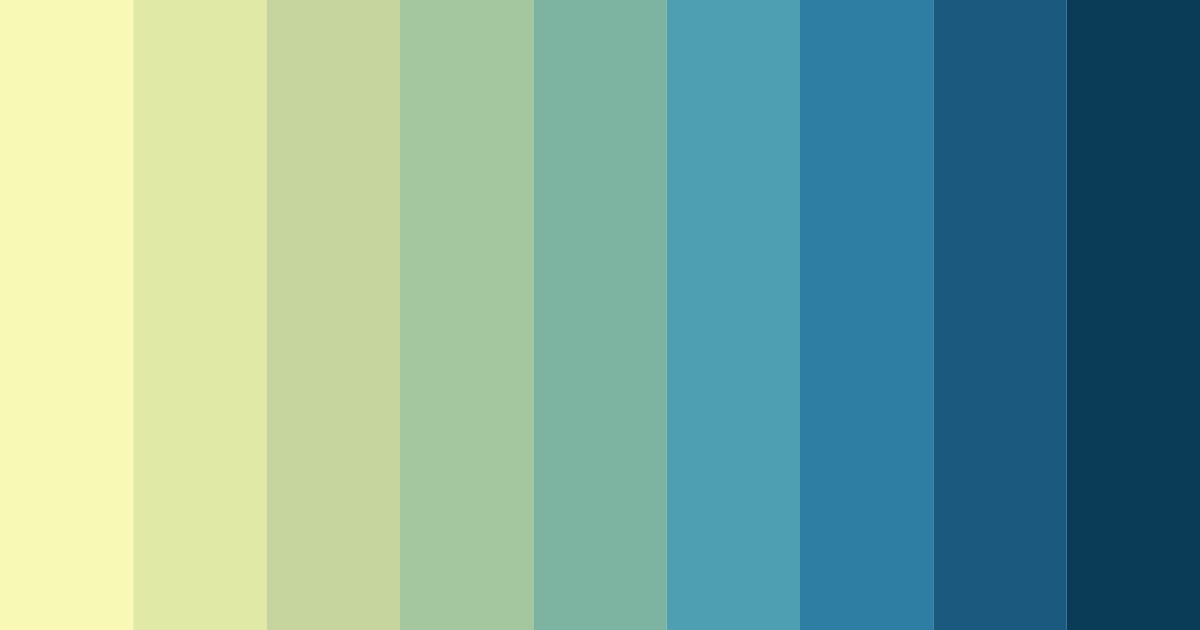 Download blue serenity color palette PNG image (landscape)