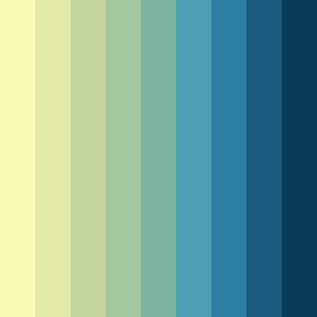 Download blue serenity color palette PNG image (square)