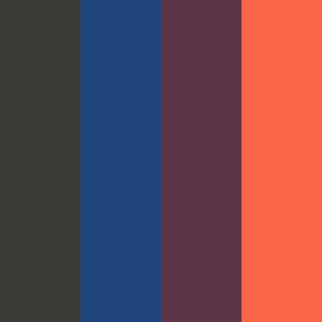 Download autumn sunset color palette PNG image (square)