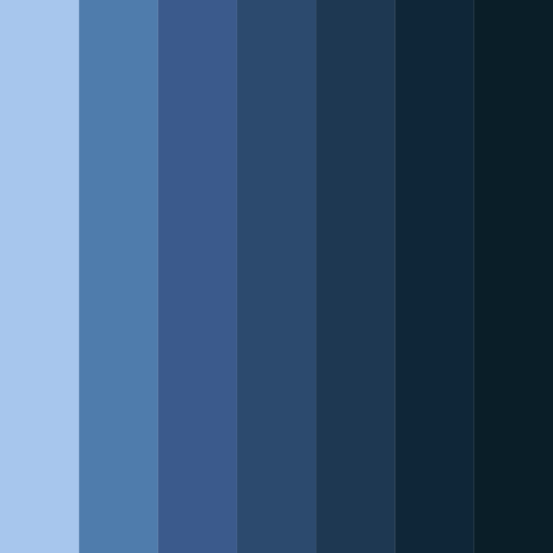 Download shades of ultramarine color palette PNG image (square)