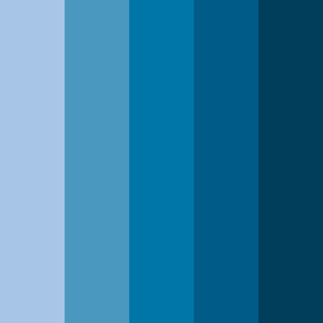 Download shades of phtalo blue color palette PNG image (square)