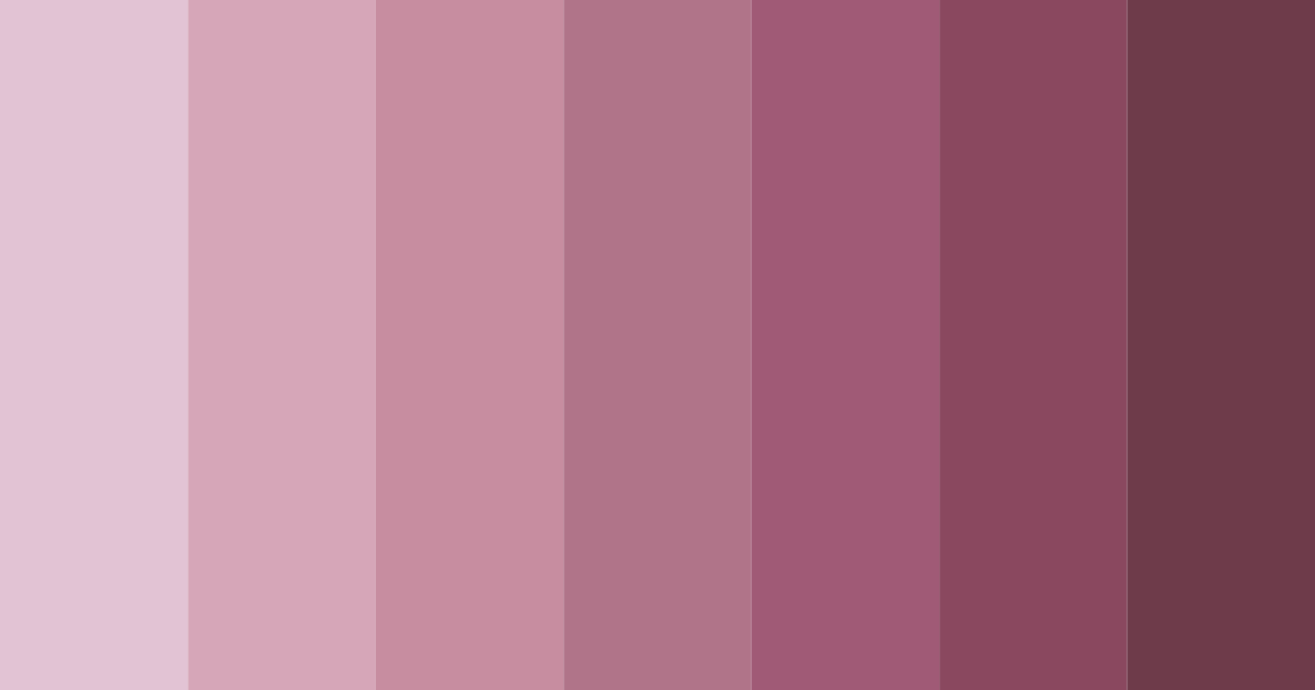 Download blushing vintage rose color palette PNG image (landscape)