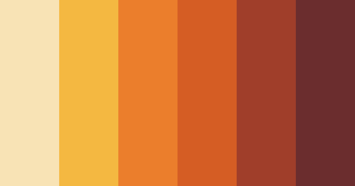 Download autumn ember glow color palette PNG image (landscape)