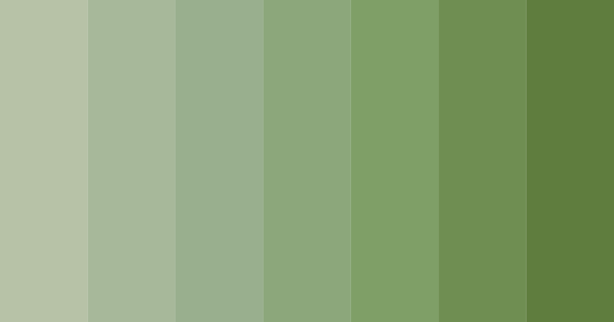 Download whispers of greenery color palette PNG image (landscape)