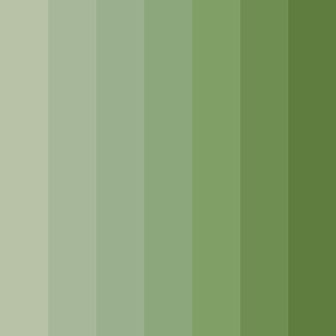 Download whispers of greenery color palette PNG image (square)