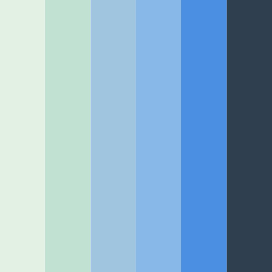Download serene oasis color palette PNG image (square)