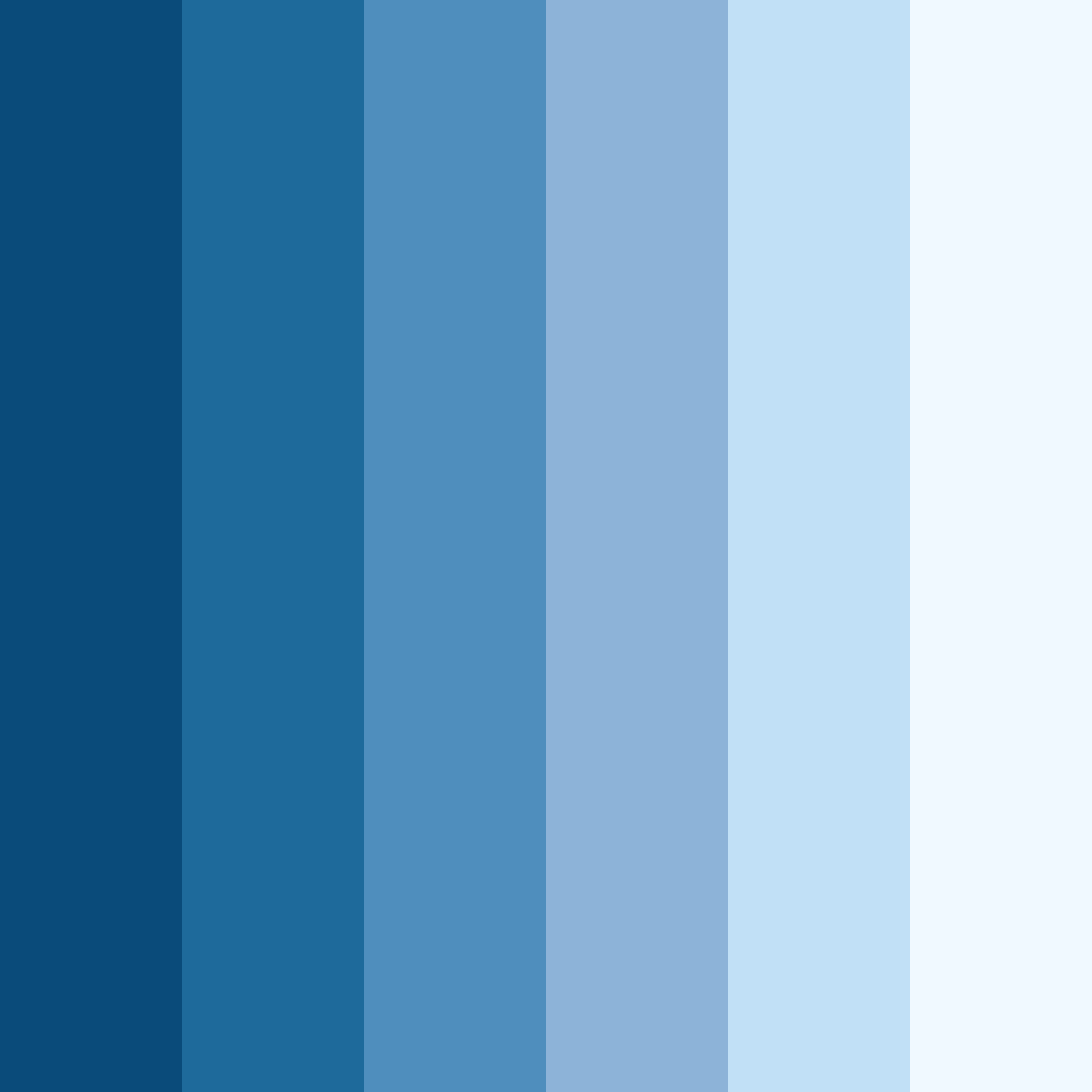 Download blue serenity color palette PNG image (square)
