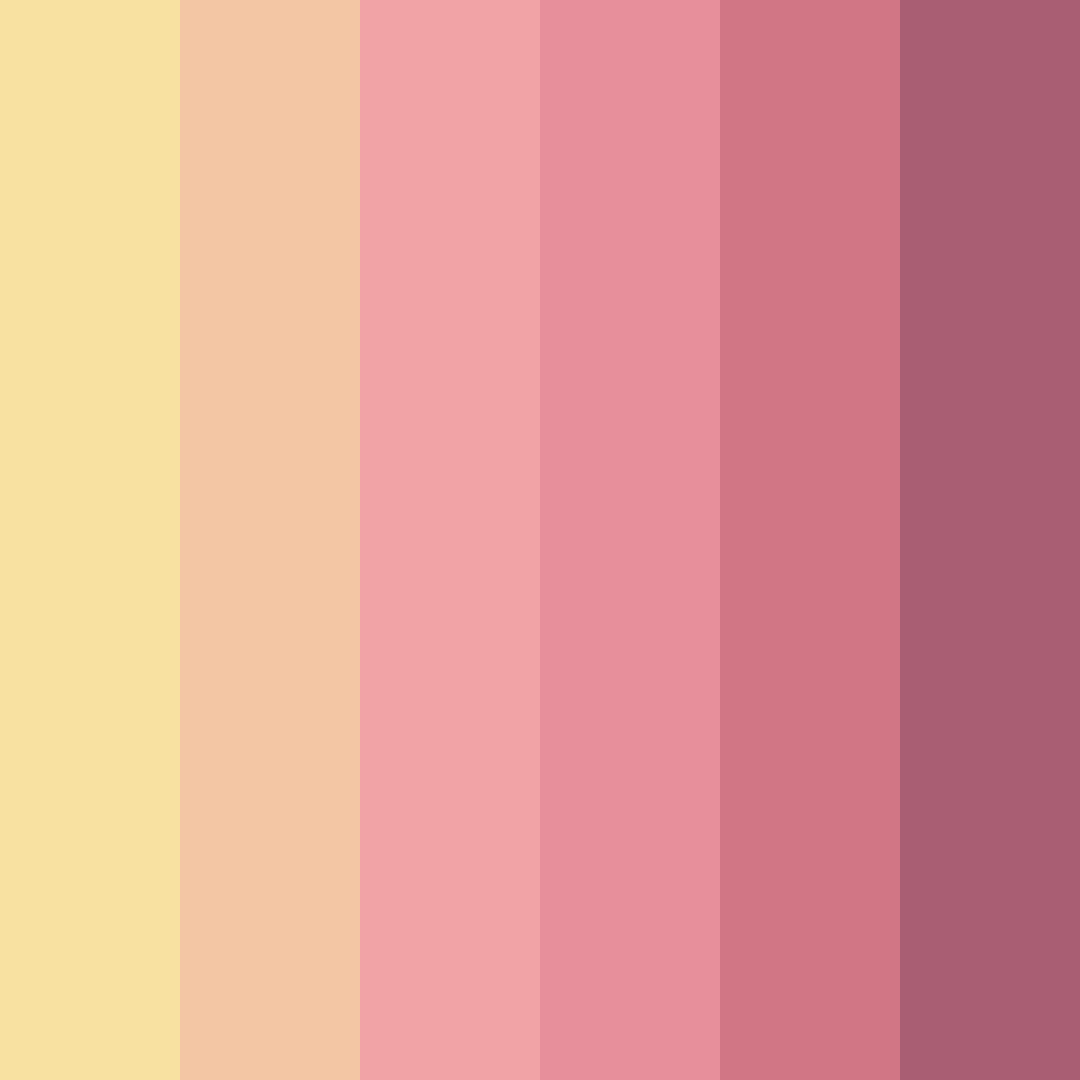 Download pink sunset color palette PNG image (square)