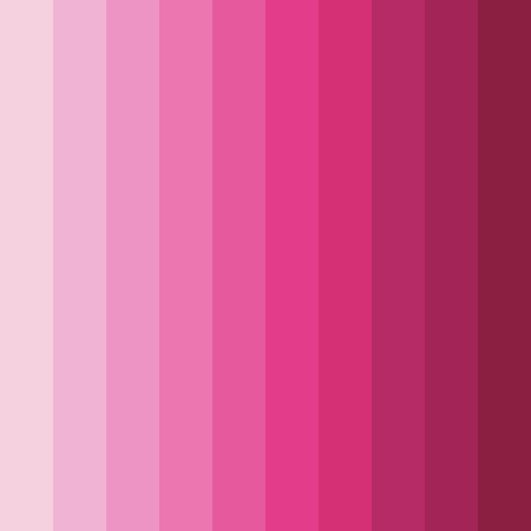 Download pink shades color palette PNG image (square)