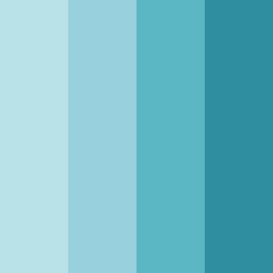 Download aqua serenade color palette PNG image (square)