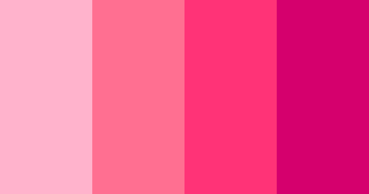 Download vibrant pink color palette PNG image (landscape)