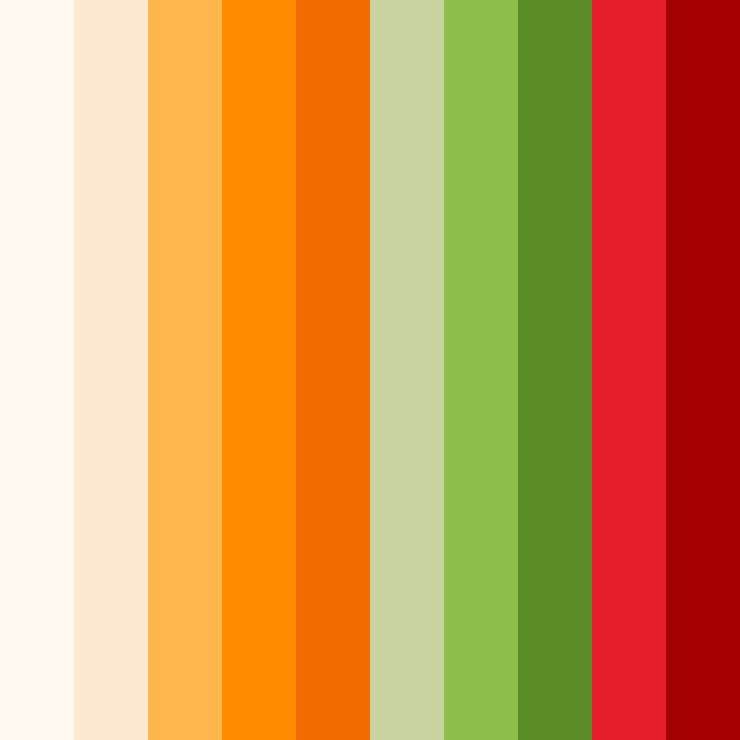 Download vibrant orchard delight color palette PNG image (square)