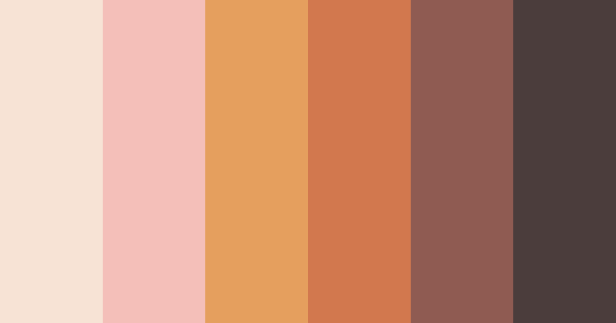 Download warm terracotta color palette PNG image (landscape)