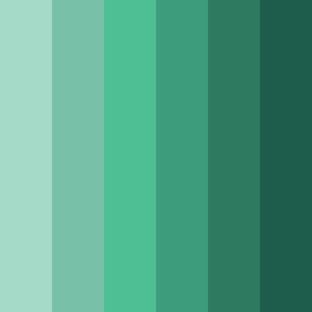 Download emerald oasis color palette PNG image (square)