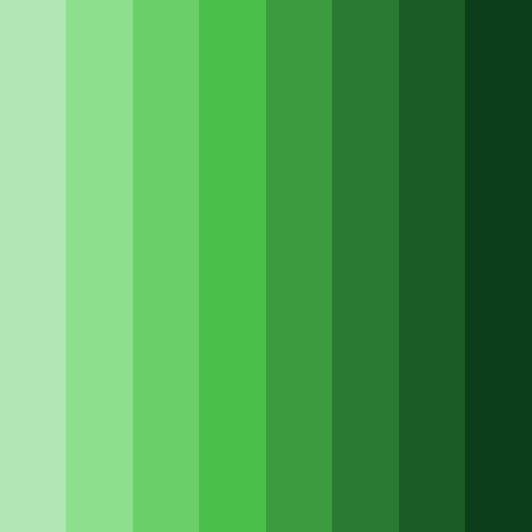 Download verdant symphony color palette PNG image (square)