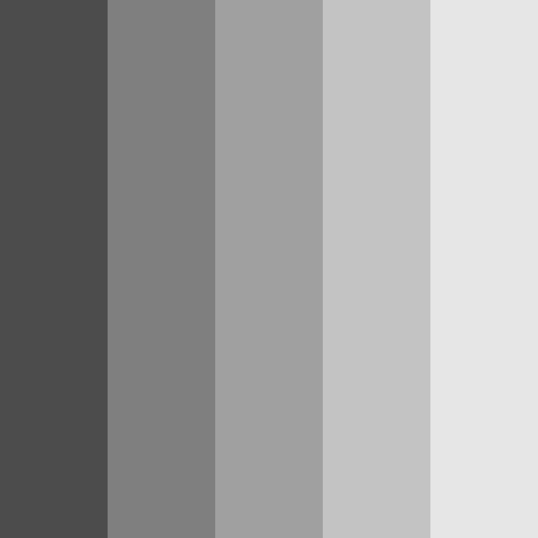 Download shades of black color palette PNG image (square)