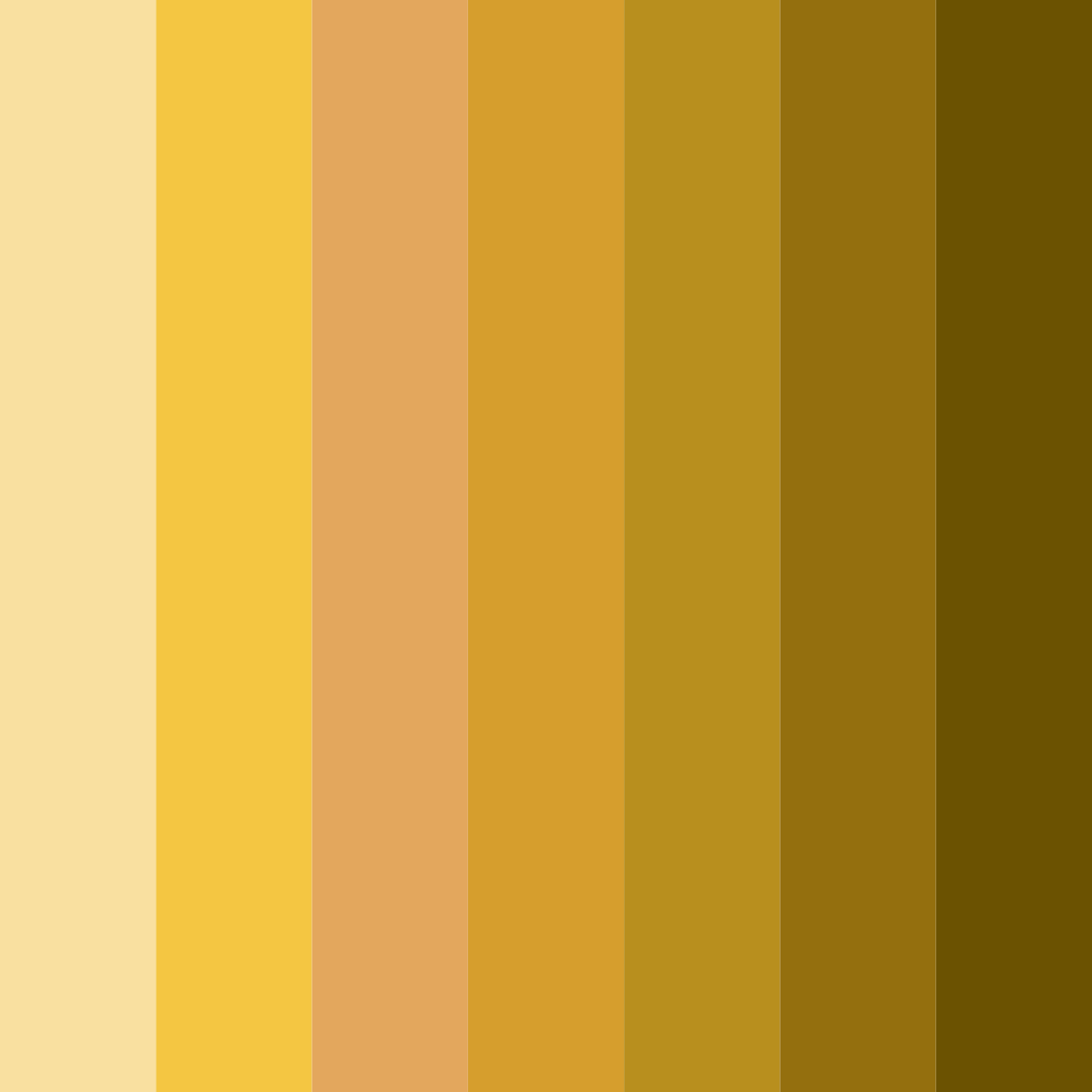 Download honey yellow color palette PNG image (square)