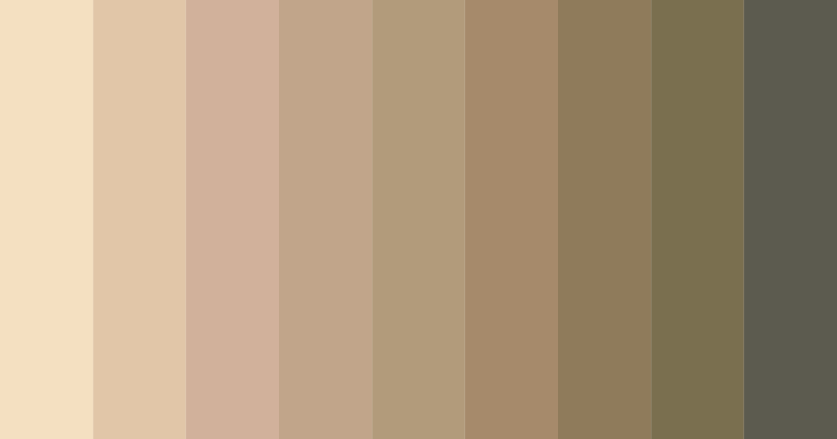 Download creamy concoction color palette PNG image (landscape)