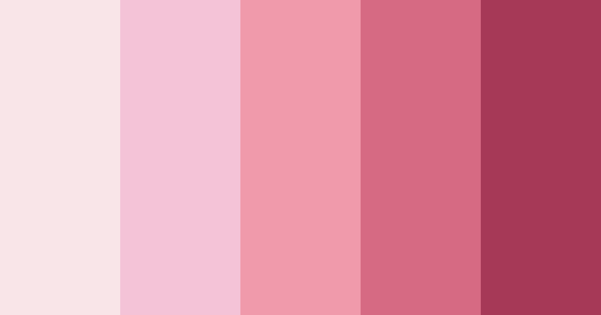 Download pink blossom color palette PNG image (landscape)