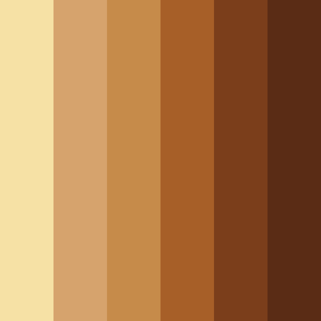 Download tawny shades color palette PNG image (square)