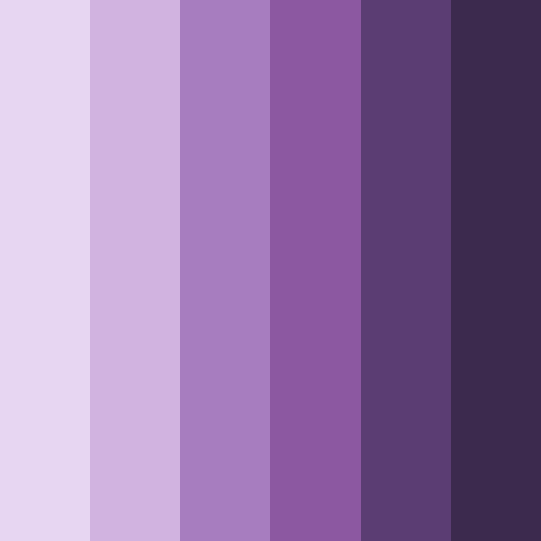 Download shades of purple color palette PNG image (square)