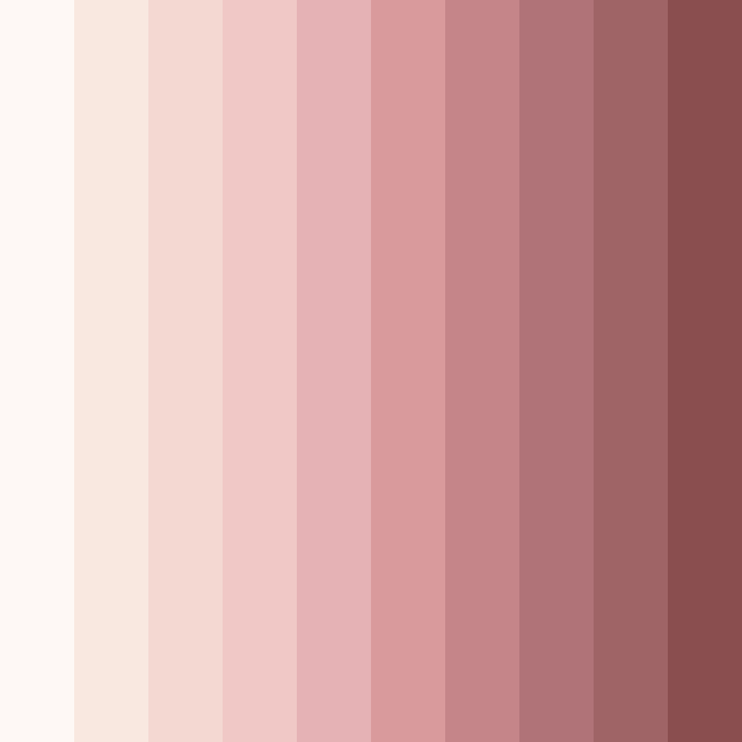 Download blushing blossoms color palette PNG image (square)