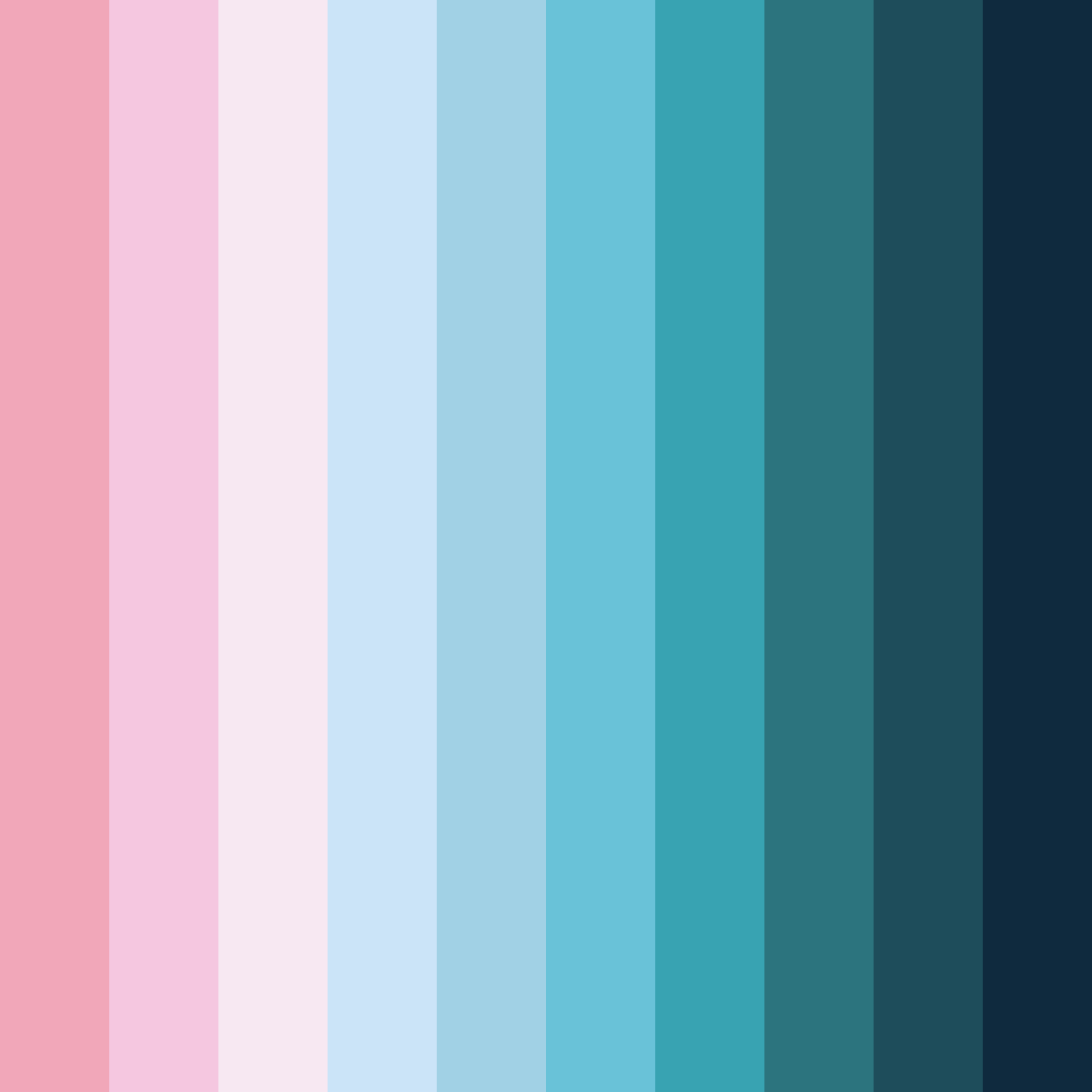 Download serene waves color palette PNG image (square)