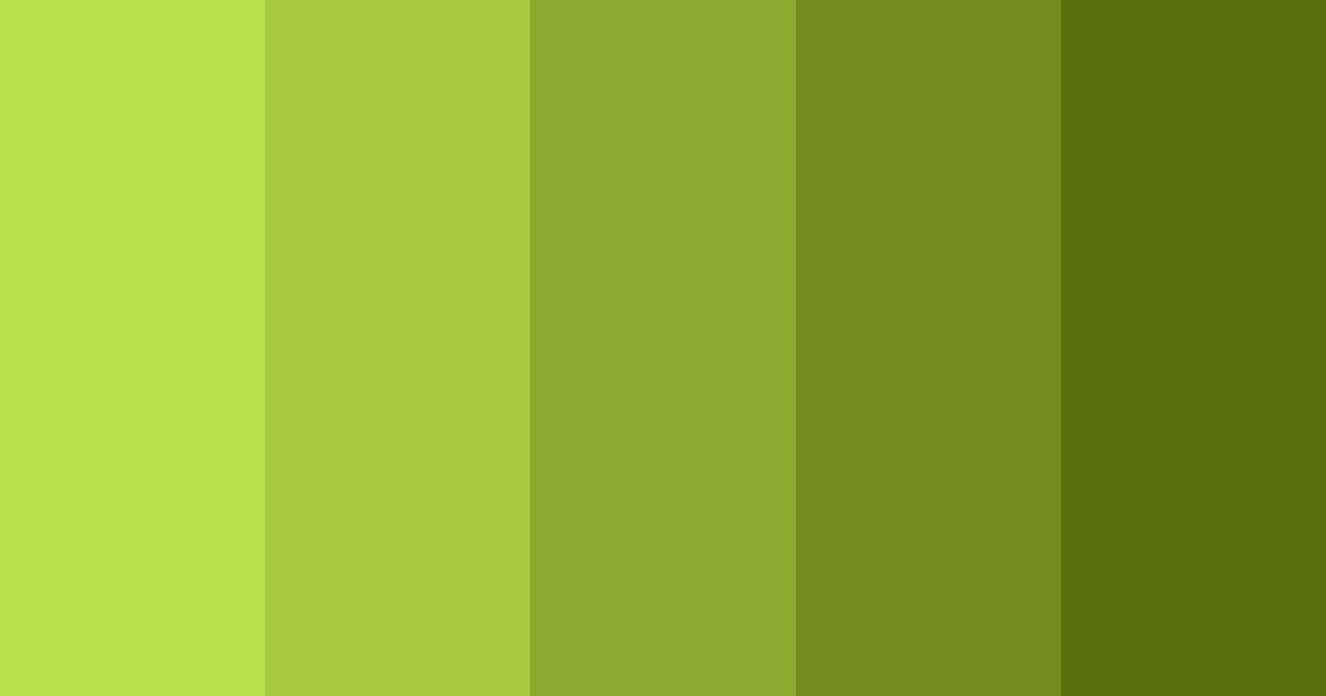 Download lush verdant harmony color palette PNG image (landscape)