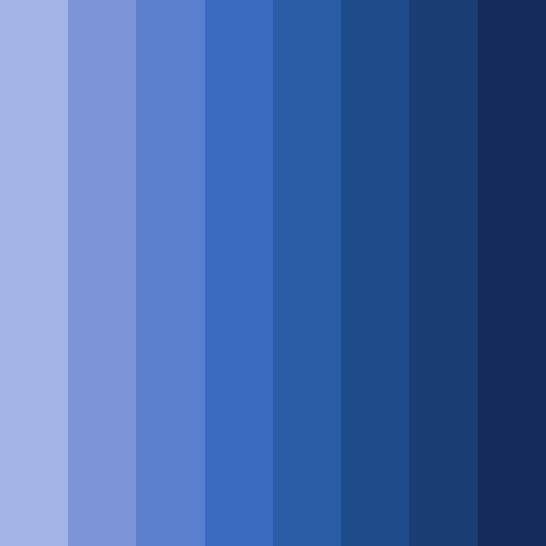 Download celestial blues color palette PNG image (square)