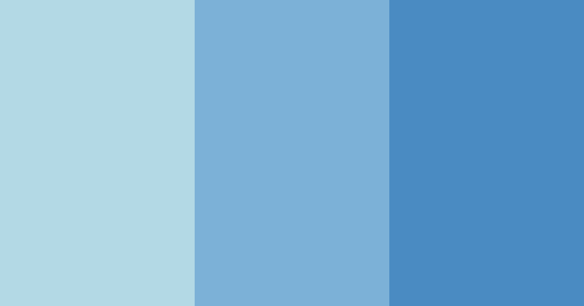 Download azure blossom color palette PNG image (landscape)