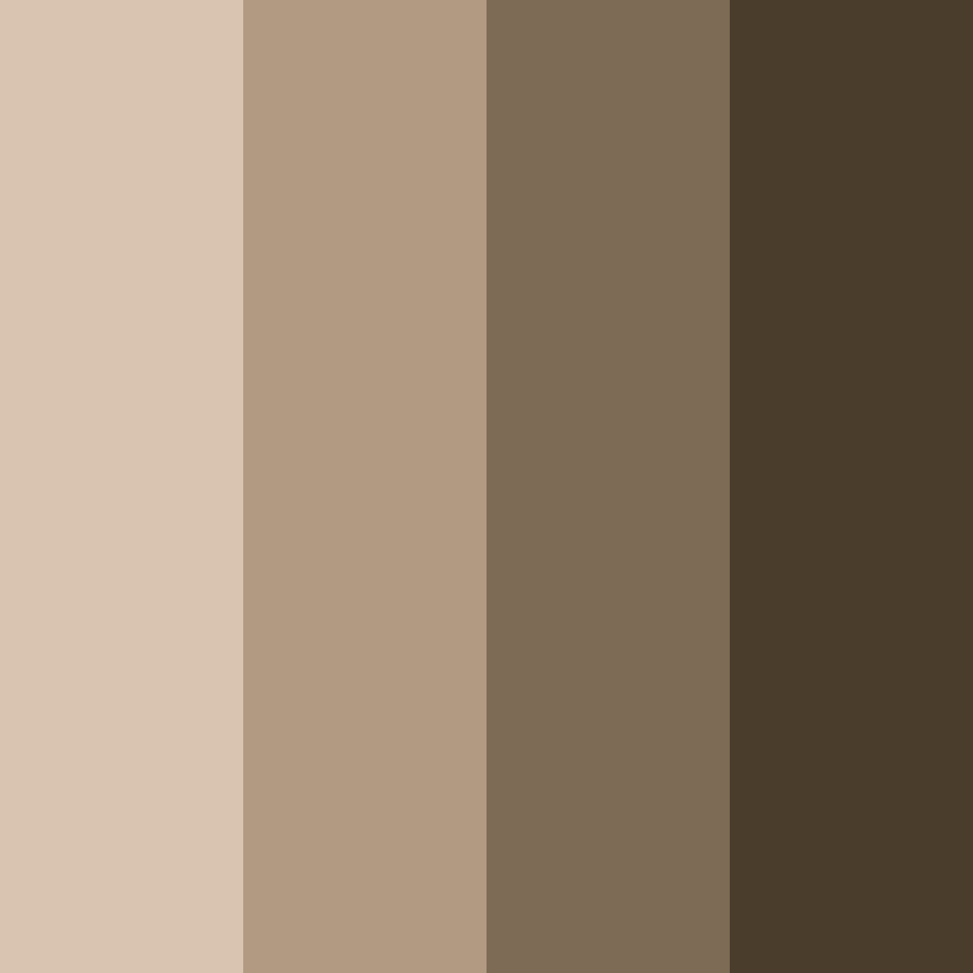 Download brown coffee color palette PNG image (square)
