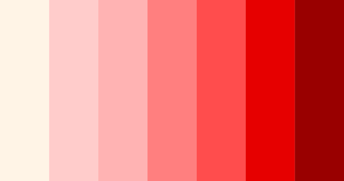 Download crimson creamsicle color palette PNG image (landscape)