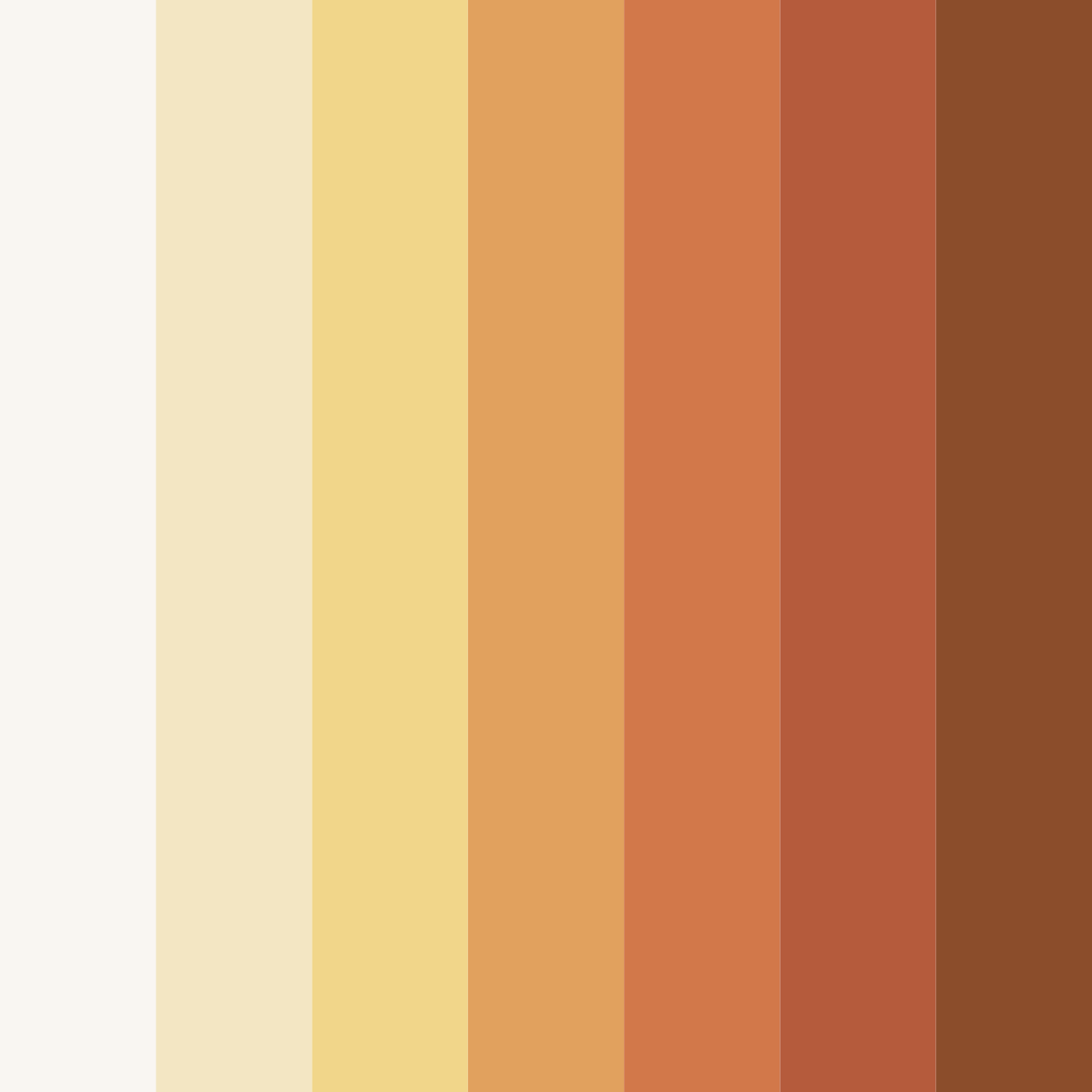 Download harvest sunset color palette PNG image (square)