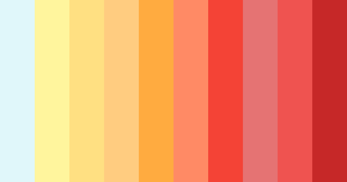 Download vibrant blue red yellow color palette PNG image (landscape)