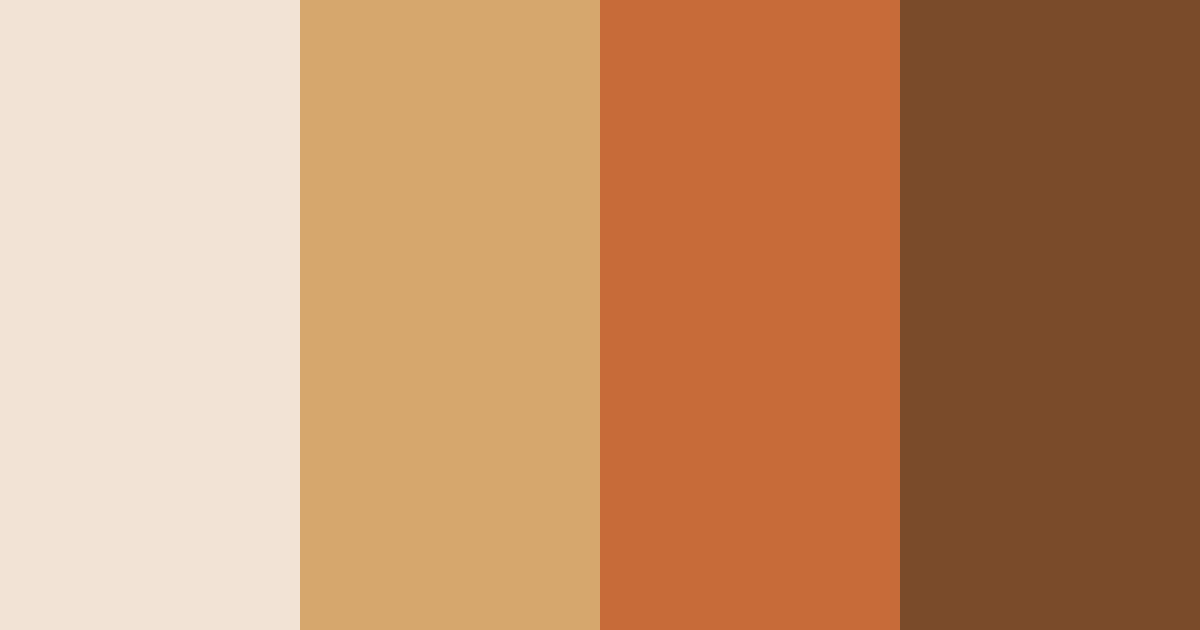 Download stylish brown color palette PNG image (landscape)