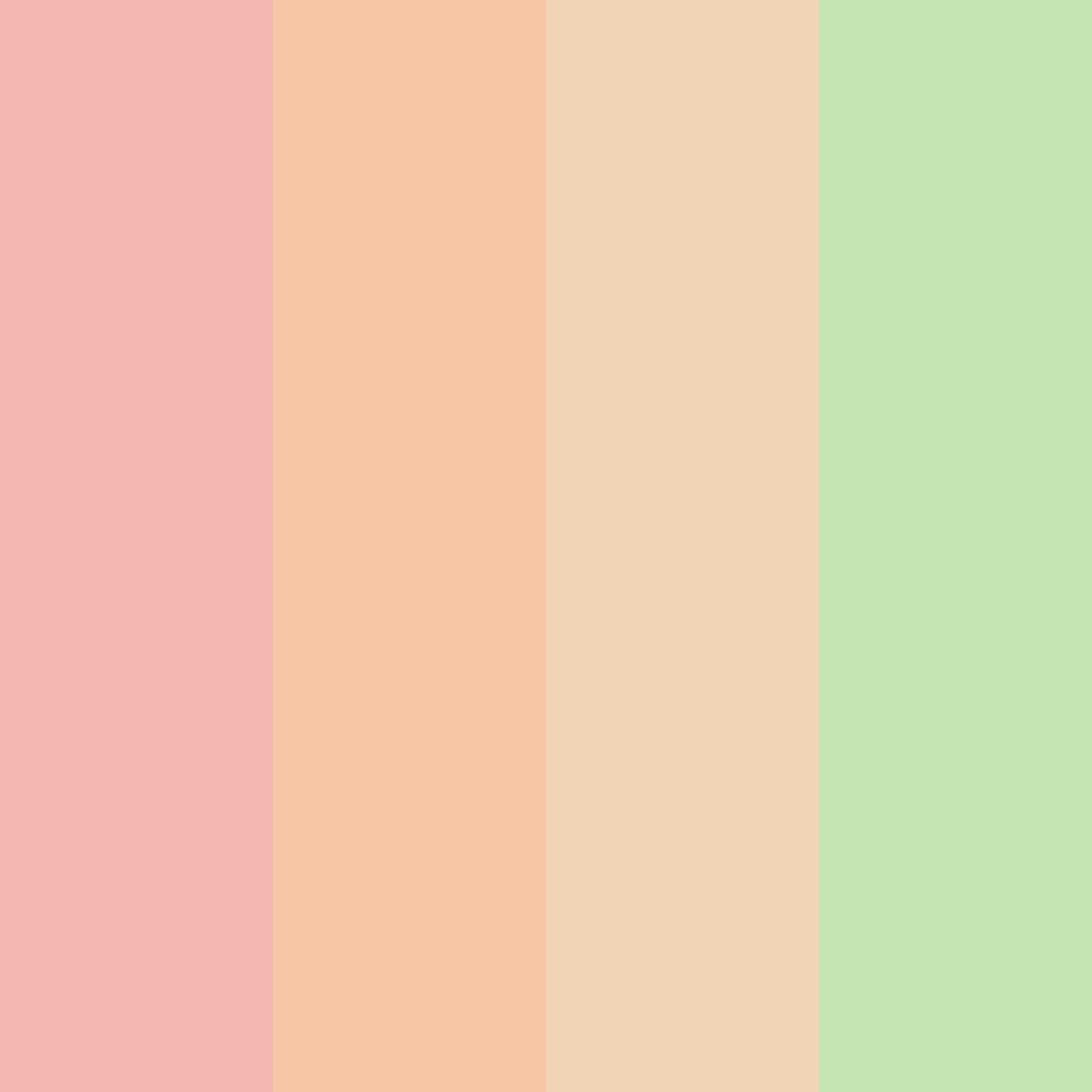 Download peach tokyo color palette PNG image (square)